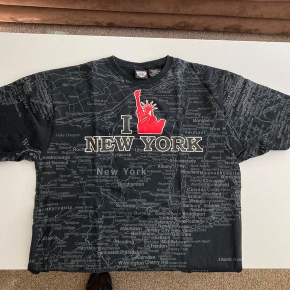 I Love New York Map T Shirt - Picture 3 of 6